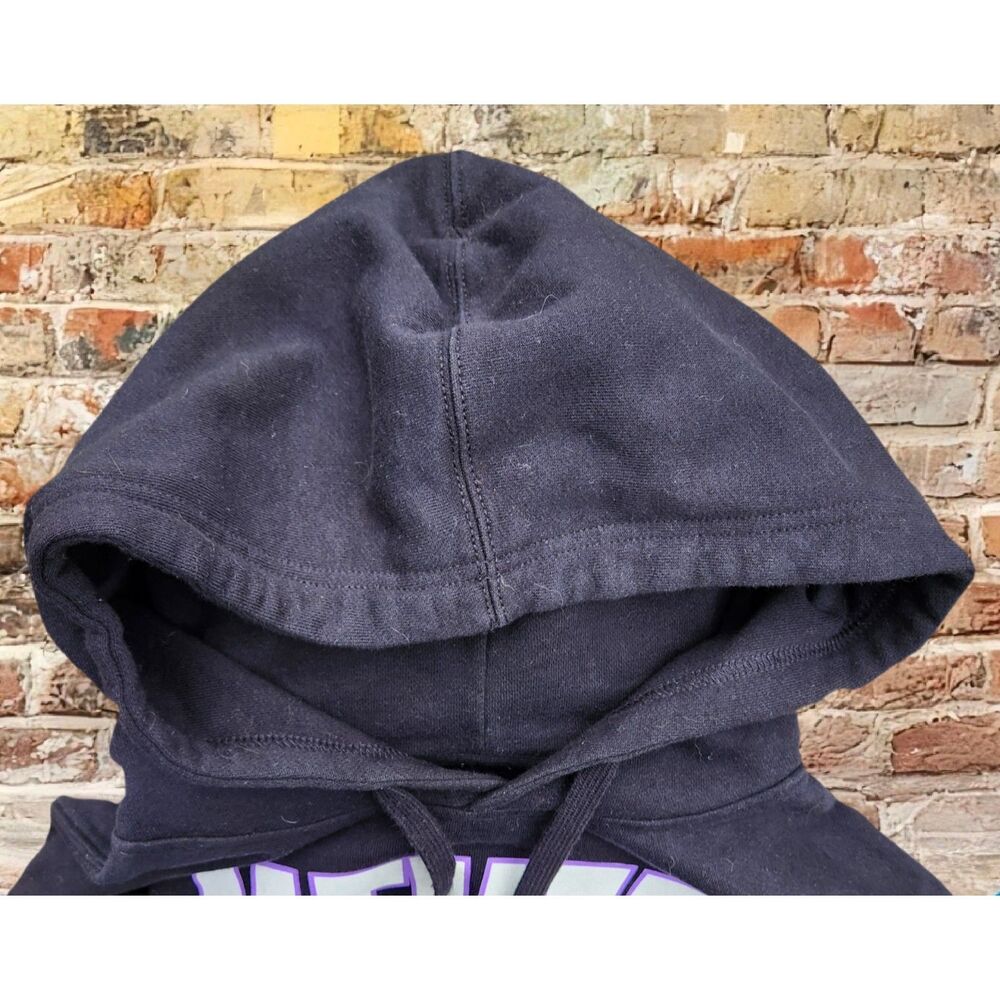 Never Broke Again Graphic Hoodie L Black Purple Cartoon Monkey Face Graphic - Picture 4 of 6